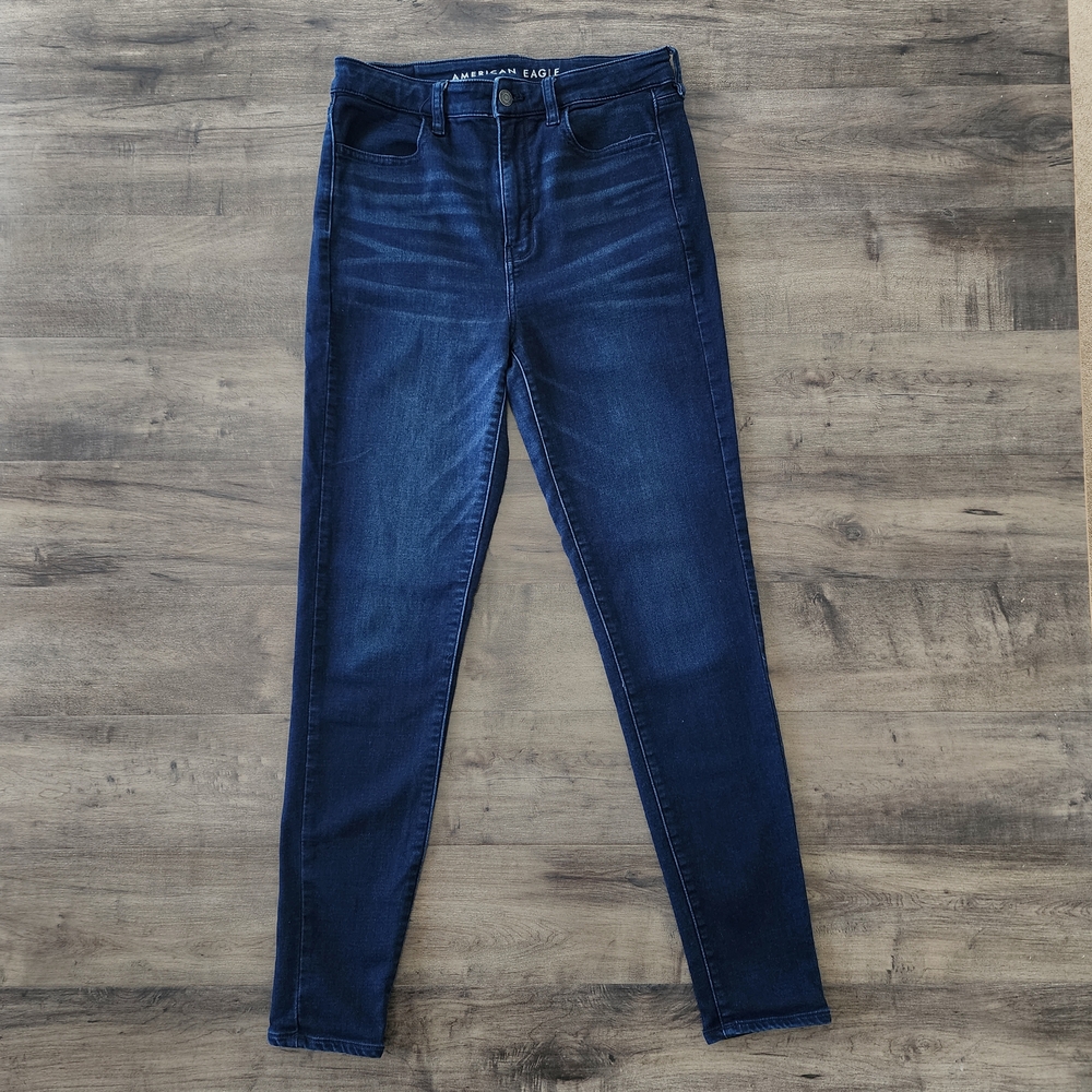 American Eagle Super Hi-Rise Jegging Super Stretch Women's 8 Long